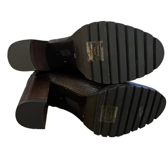 NWOT Women's Paige Nadine Faux Shearling Croc Booties – Sz 9 - Picture 6 of 6